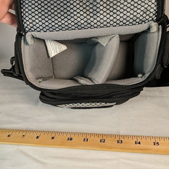 Lowepro Camera Bag Case Black Handle Shoulder Strap Multiple Pockets Adjustable - Picture 11 of 13